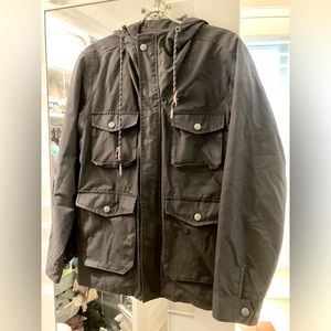 Bridge & Burn Fraser Jacket • Black Waxed Canvas